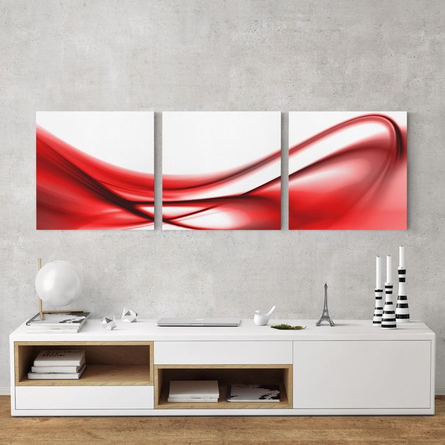 Abstract art prints Red Touch