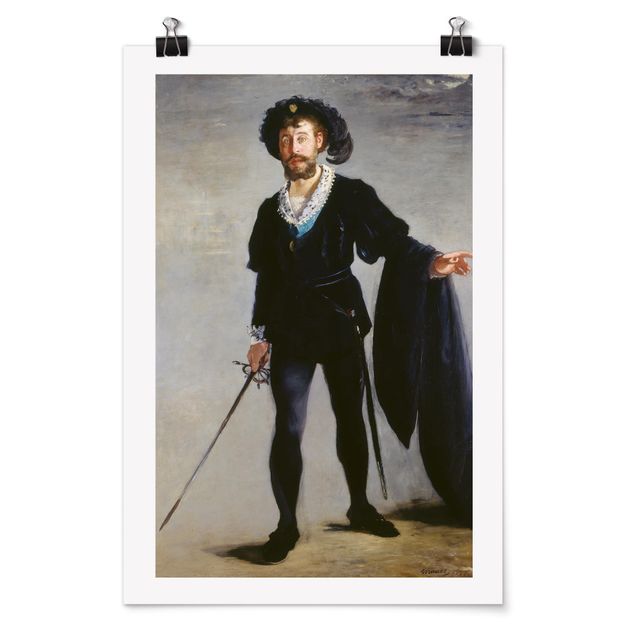 Art prints Edouard Manet - Jean-Baptiste Faure in the Role of Hamlet