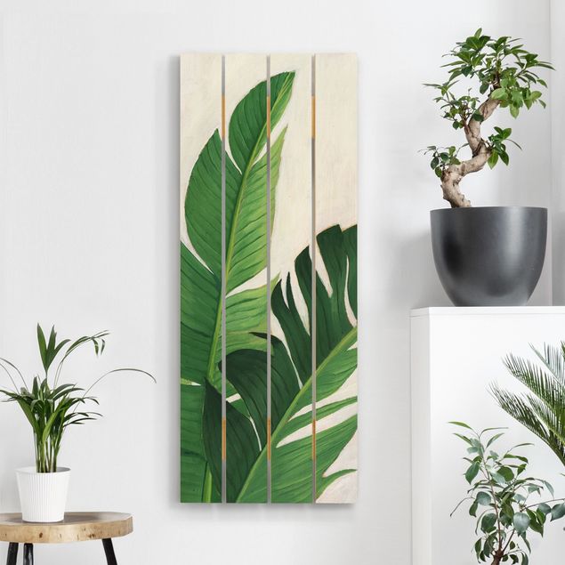 Wood prints flower Favorite Plants - Banana