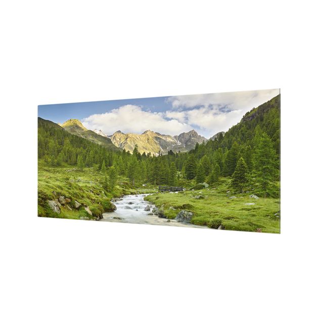 Glass Splashback - Debanttal National Park Hohe Tauern - Landscape 1:2