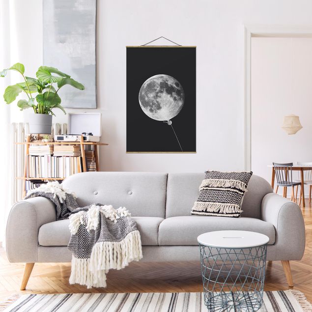Art posters Balloon With Moon