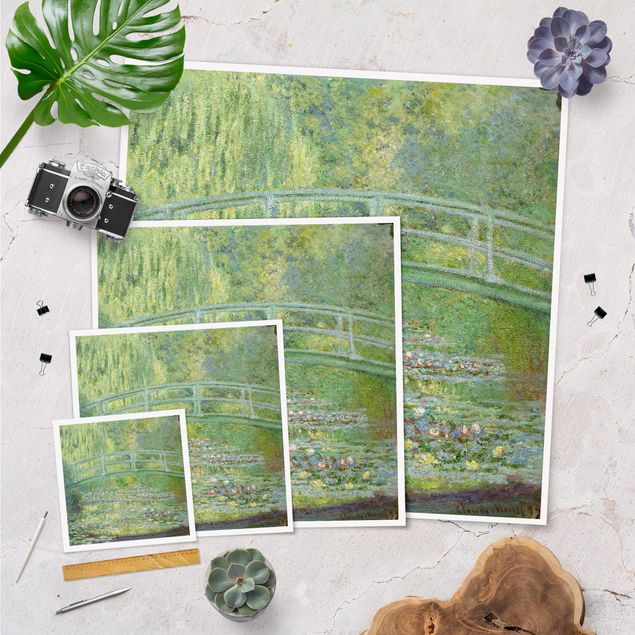 Prints modern Claude Monet - Japanese Bridge