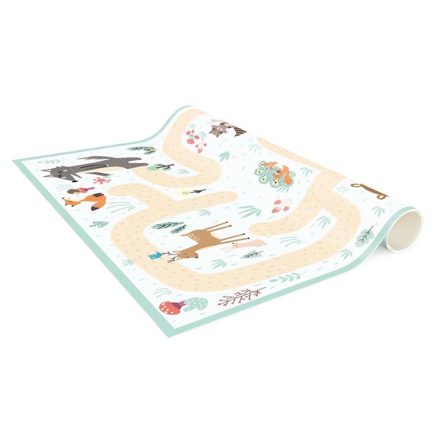 play rugs Playoom Mat Forest Animals - Friends On A Forest Path