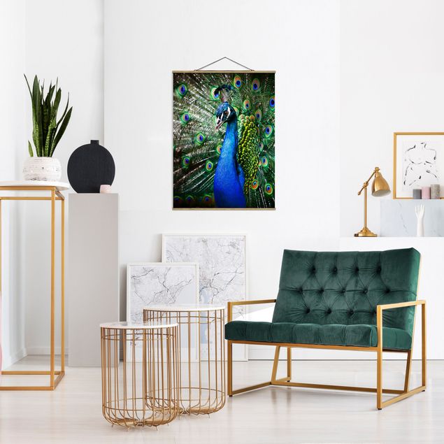 Modern art prints Noble Peacock
