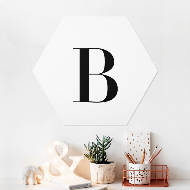 Kitchen Letter Serif White B