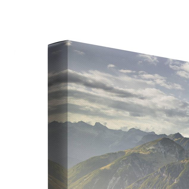Landscape canvas wall art Mountains And Valley Of The Lechtal Alps In Tirol
