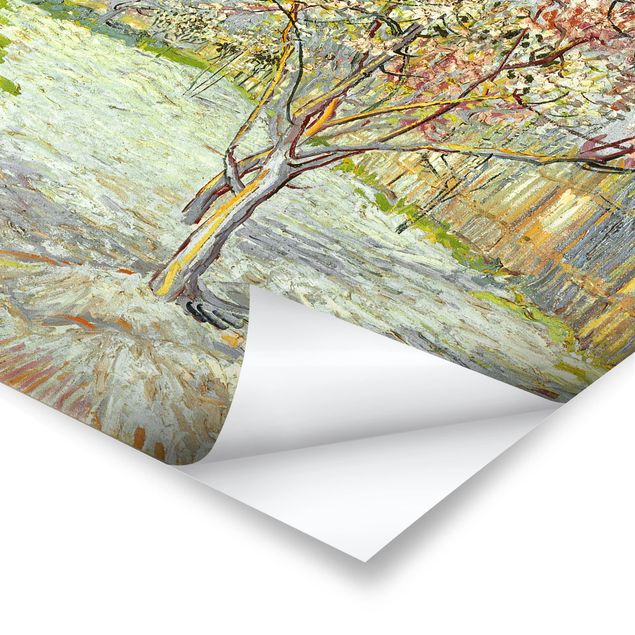 Tree print Vincent van Gogh - Flowering Peach Trees