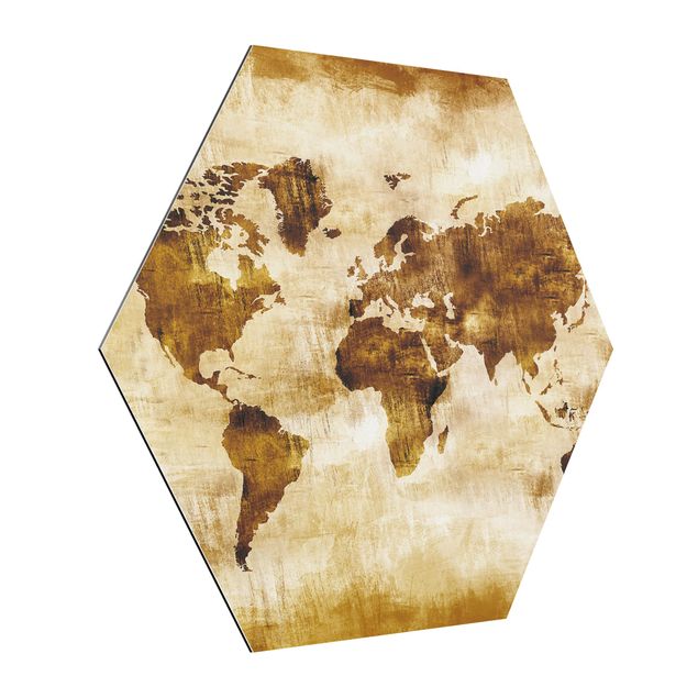 Retro prints No.CG75 Map Of The World
