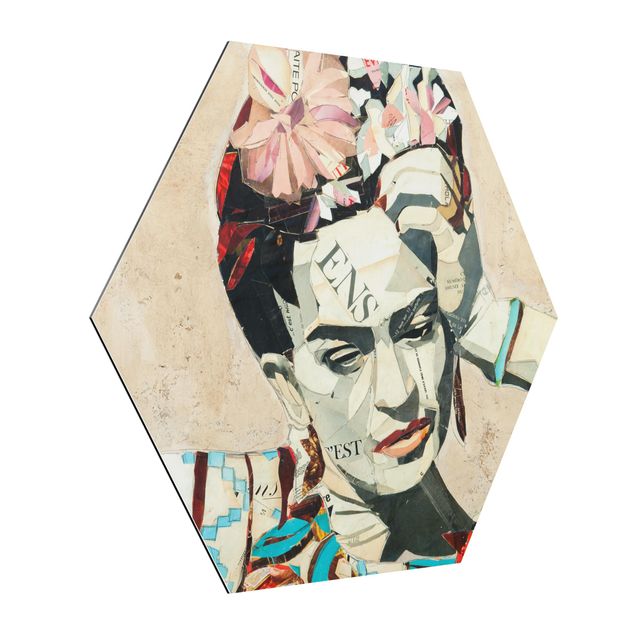 Portrait canvas prints Frida Kahlo - Collage No.1