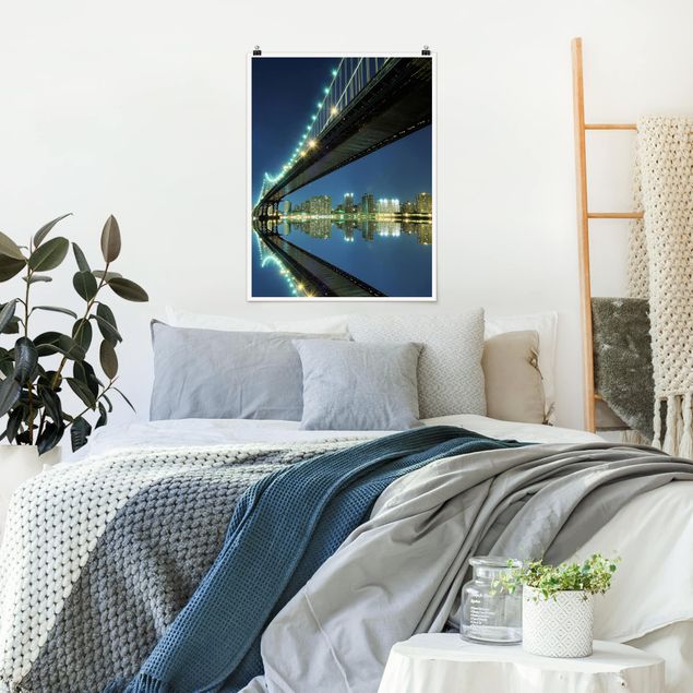 Modern art prints Abstract Manhattan Bridge