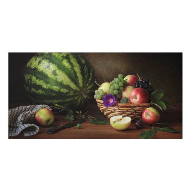 Glass Splashback - Still Life With Melon - Landscape 1:2