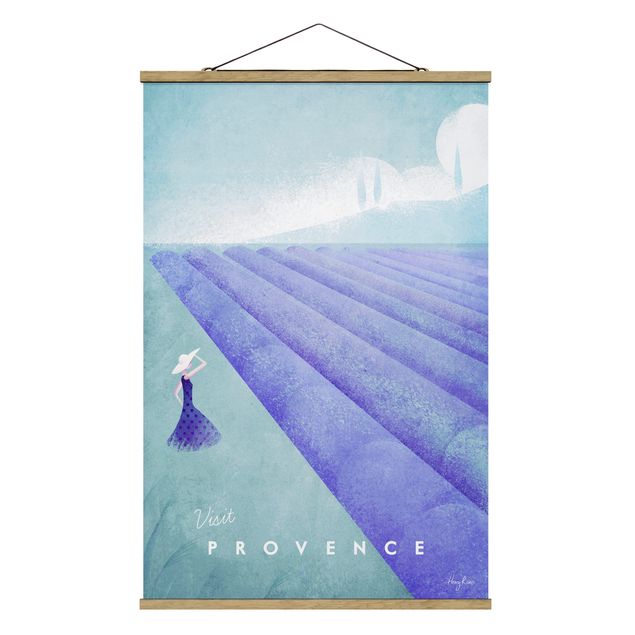 Flower print Travel Poster - Provence