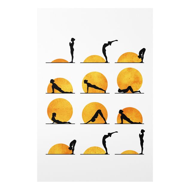 Art posters Yoga -  Sun Salutation