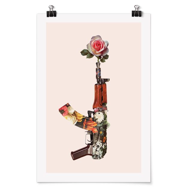 Prints vintage Weapon With Rose