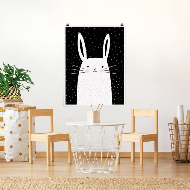 Animal wall art Zoo With Patterns - Hase