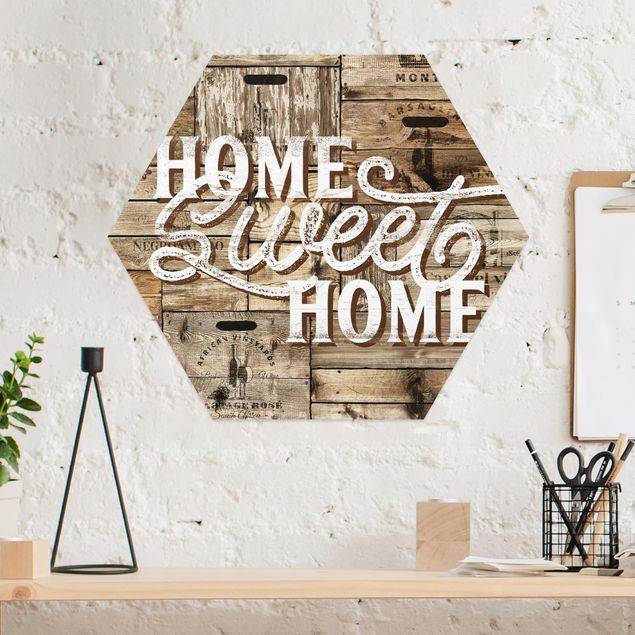 Family canvas art Home sweet Home Wooden Panel