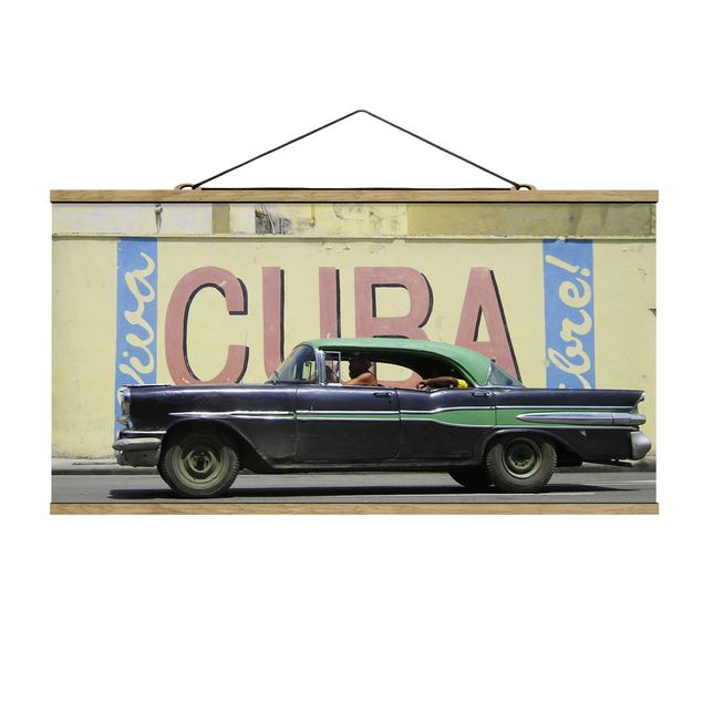 Automotive wall art Show me Cuba