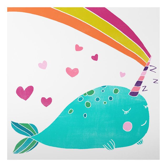 Prints fishes Cheerful Narwhal ll