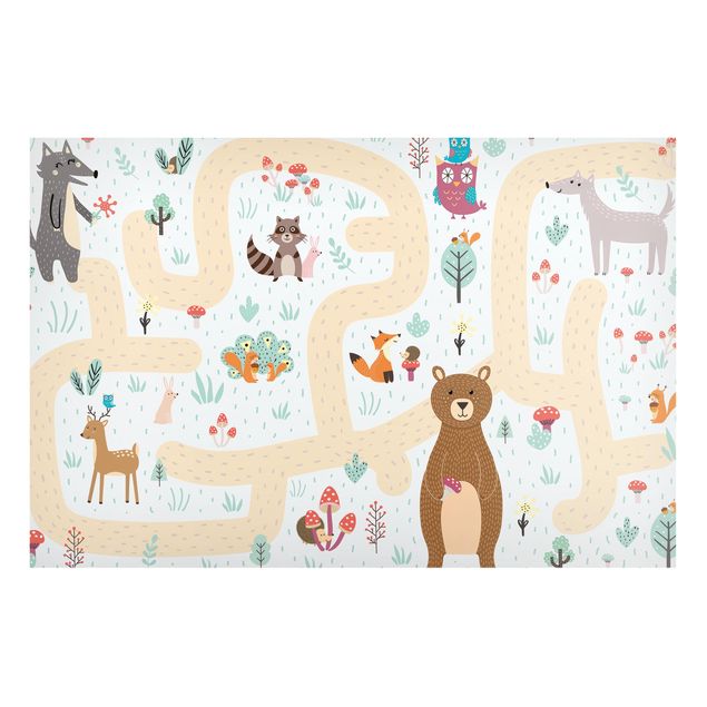 Magnet boards animals Playoom Mat Forest Animals - Friends On A Forest Path