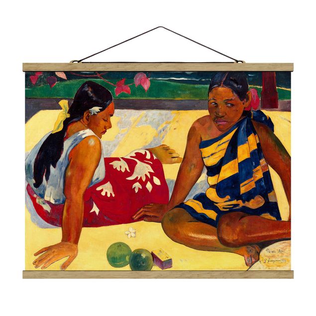 Canvas art Paul Gauguin - Parau Api (Two Women Of Tahiti)