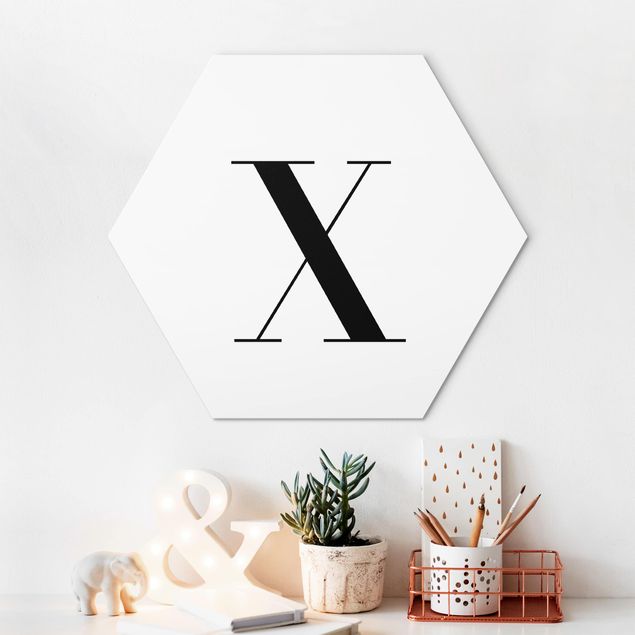 Kitchen Letter Serif White X