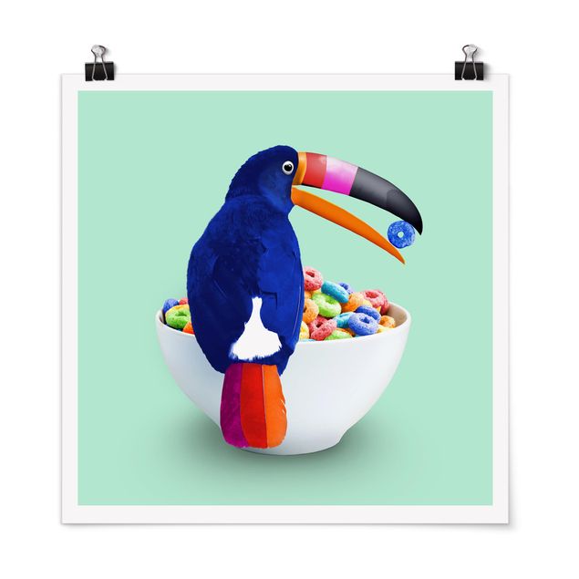 Posters art print Breakfast With Toucan