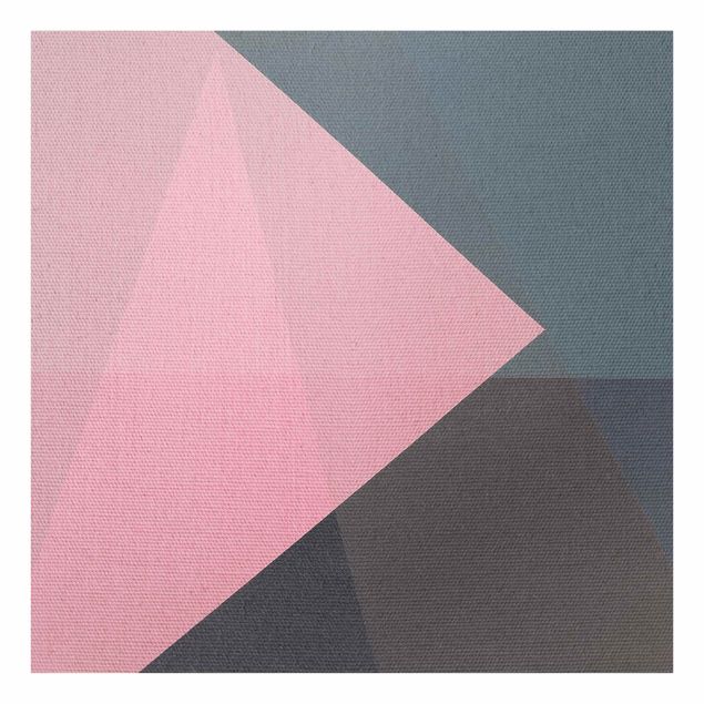 Splashback - Pink Transparency Geometry - Square 1:1