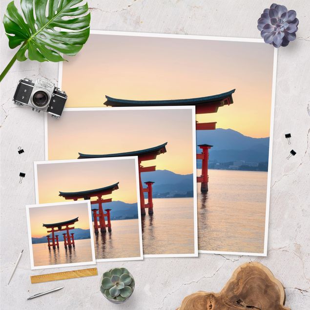 Nature art prints Torii At Itsukushima