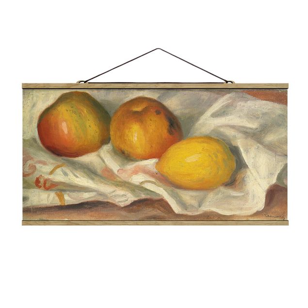 Canvas art Auguste Renoir - Two Apples And A Lemon
