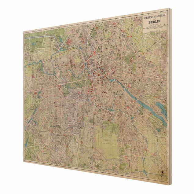 Prints Vintage Map Berlin