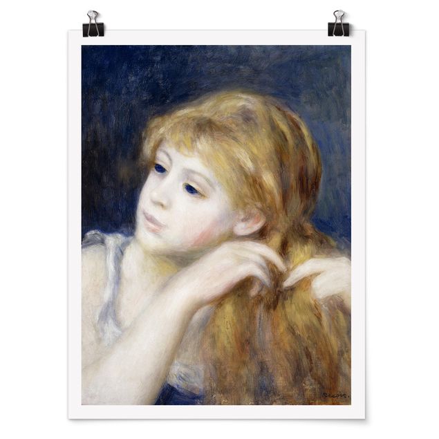 Canvas art Auguste Renoir - Head of a Young Woman