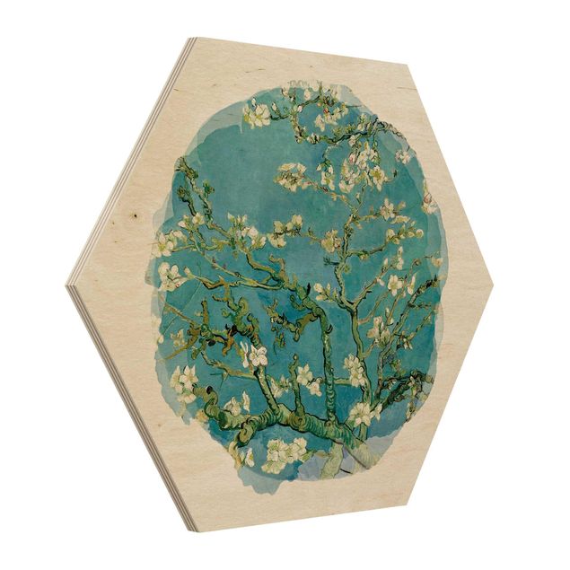 Post impressionism art WaterColours - Vincent Van Gogh - Almond Blossom