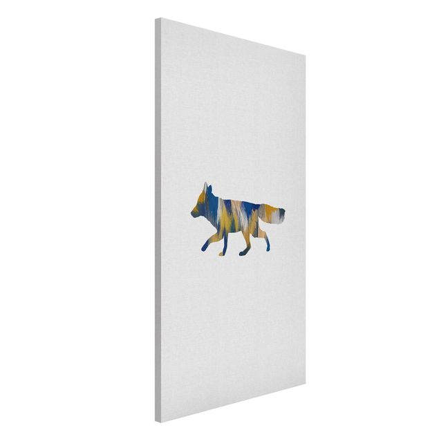 Magnet boards animals Fox In Blue And Yellow