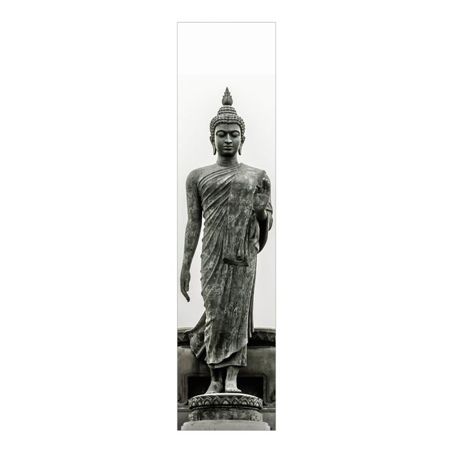 Sliding panel curtains Buddha Statue