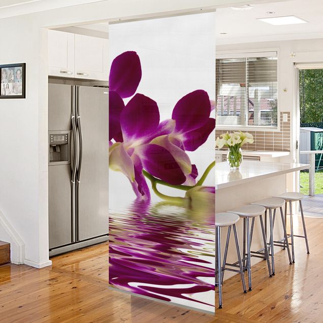 Room divider panels Pink Orchid Waters