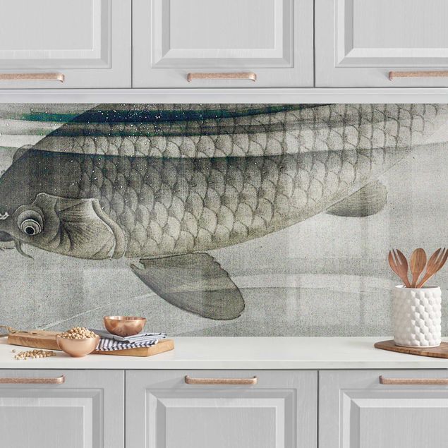 Kitchen Vintage Illustration Asian Fish IIl