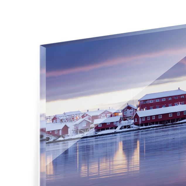 Glass Splashback - Reine In Norway - Panoramic
