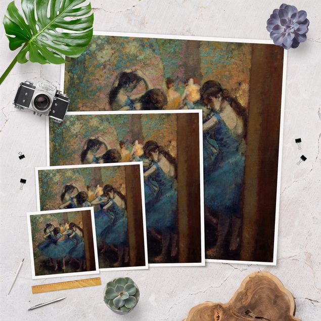 Modern art prints Edgar Degas - Blue Dancers