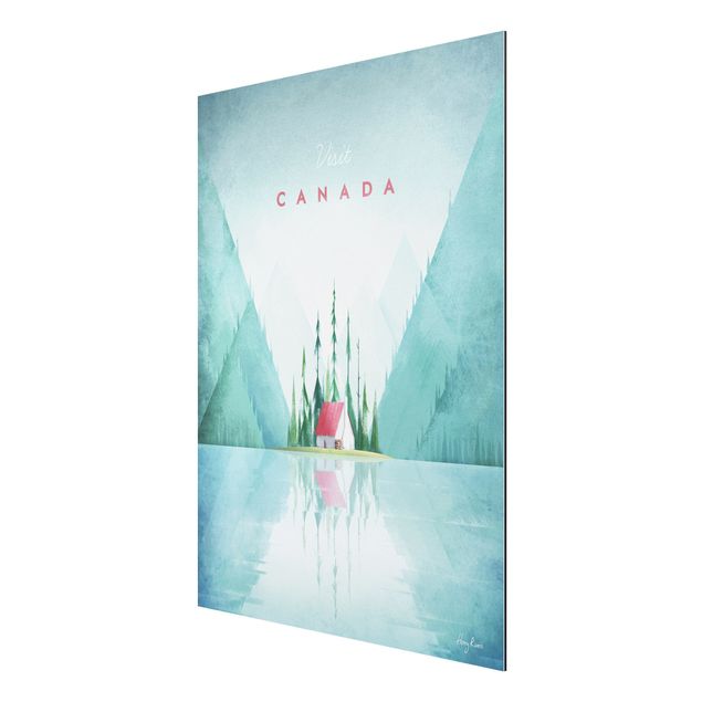 Trees on canvas Travel Poster - Canada
