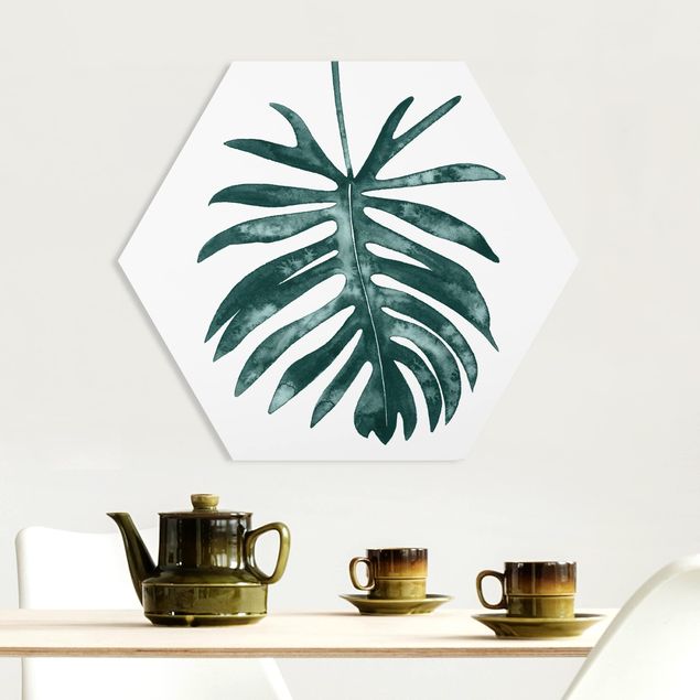 Flower print Emerald Philodendron Angustisectum