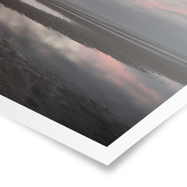 Contemporary art prints Sunrise Over The Mudflat
