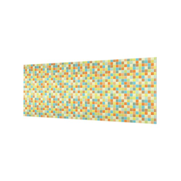 Glass Splashback - Mosaic Tiles Sommerset - Panoramic