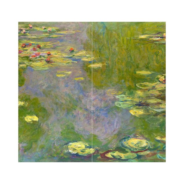 Shower panels Claude Monet - Green Waterlilies