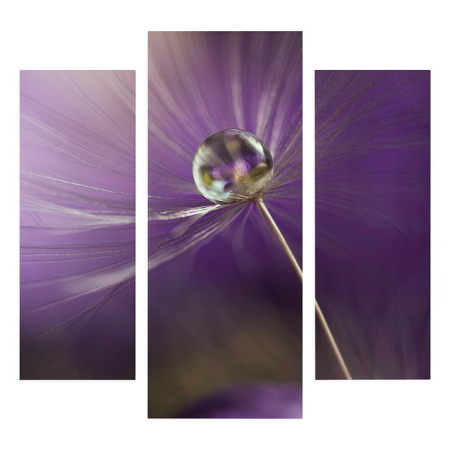 Modern art prints Dandelion In Violet