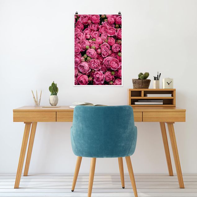 Floral picture Pink Peonies