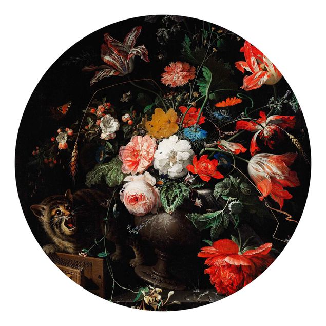 Wallpapers animals Abraham Mignon - The Overturned Bouquet