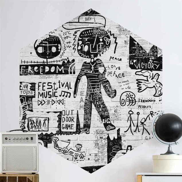 Wallpapers graffiti Abstract Graffiti Art Black And White