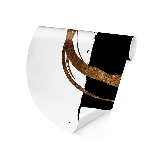 Modern wallpaper designs Abstract Shapes - Gold And Black