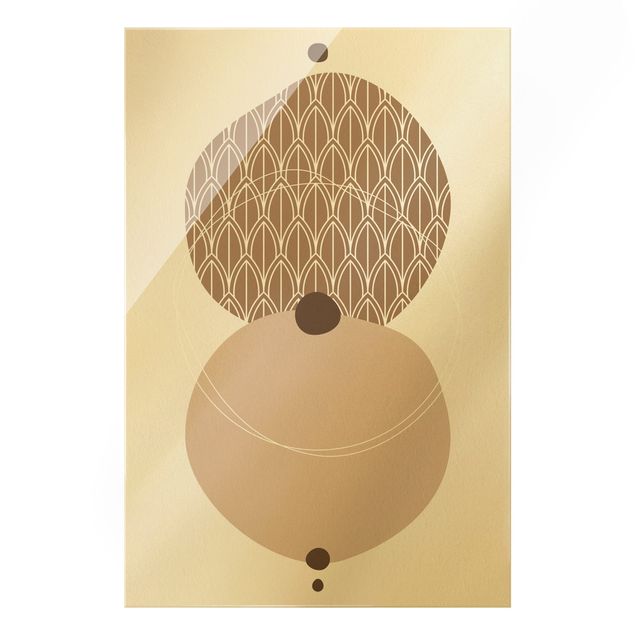 Prints Abstract Shapes - Circles In Beige