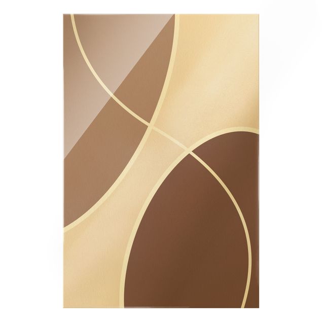Prints Abstract Shapes - Light Pink And Beige